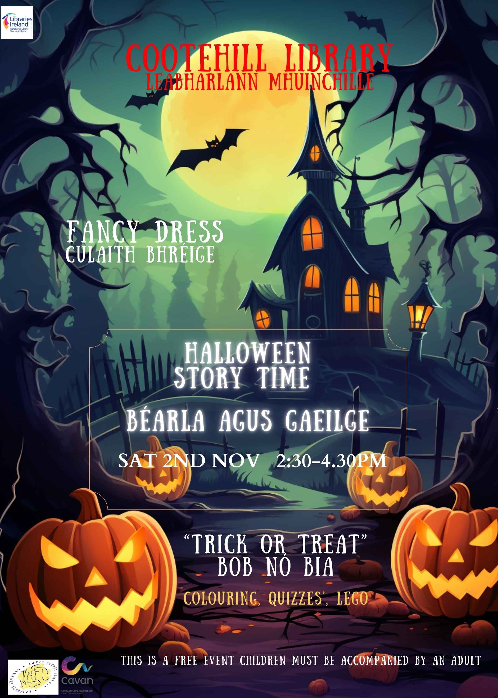 Blue-and-Orange-Halloween-Party-Poster